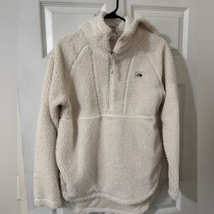 The North Face White Sherpa Pullover